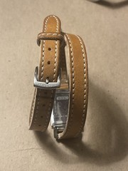 COACH MADISON Women’s Genuine Leather Double Wrap Watch NEW BATTERY!