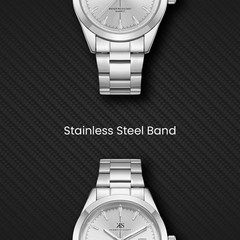 Kenneth Scott Men’s Analog Casual Watch | White Dial, Silver Case & Strap