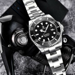 43mm NH35A PAGANI Design Automatic Men Watch Sapphire Glass Ceramic Bezel Insert