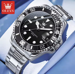 OLEVS Men Quartz Watch Luxury Waterproof Luminous Stainless Steel New Gift 2025