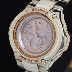 CASIO Baby-G BGA-1400CA Solar Watch Pink Chronograph Women’s Watch Used Japan