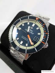 NEW Zodiac Super Sea Wolf 53 Compression Automatic Silver Blue Watch ZO9266 NWT