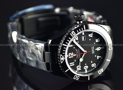 Tresod Men Ocean Master Swiss Made SW200 Automatic Black DLC Ceramic Bezel Watch