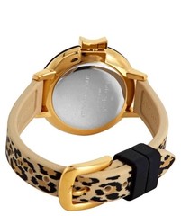 Kate Spade F1801 Womens KSW1485 Leopard Park Row Quartz Watch