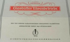 Collectible Rare German Antique Watch GUB GLASHÜTTE Q1 A.LANGE&SÖHNE Cal.28+box