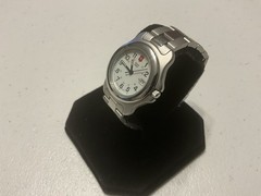 Victorinox Swiss Army Officer Women’s Watch Stainless Steel NEW BATTERY 6-1/4”