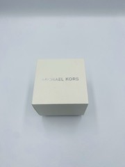 Michael Kors Runway 38mm Gold-Tone Quartz Logo Dial Bracelet 50m Box