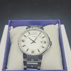 Movado SE Pilot Men’s 42mm Silver Dial Quartz Stainless Bracelet Date Box