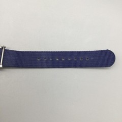 Timex T2N747 Mens Watch 37mm White Dial Indiglo Blue Nylon Strap New Battery