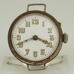 RARE! Military Wrist Watch Men’s no fusee duplex chronometer no repeater roskopf
