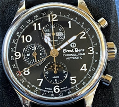 Ernst Benz Chronolunar 40300 Swiss Made SS Automatic Men’s Watch