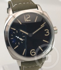 [A3P] Seagull Manual Winding Italian Military Style Green Leather Men [k9s]