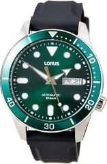 Lorus Men’s Automatic Watch with Green Dial and Black Strap RL455AX9