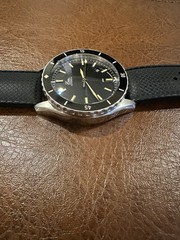 Eza Sealander Automatic 300m Diver 39mm Black Dial, 3 Straps, Box, Papers etc.