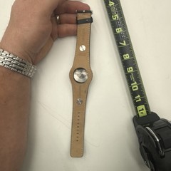 BULOVA HARLEY DAVIDSON 76B185 ROTATING CASE LEATHER CUFF WATCH – NEW BATTERY