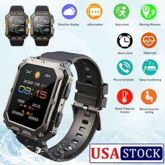 Military Smart Watches Men For Android/iPhone Tactical 5ATM Waterproof Watch US