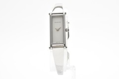 Vintage [N MINT] GUCCI 1500L Silver Dial 12mm Qz Bangle Ladies Watch JAPAN
