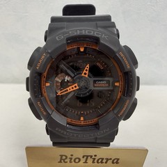 Casio G-Shock GA-110TS-1A4 Gray Orange Cleaned New Battery Near Mint Watch 5146