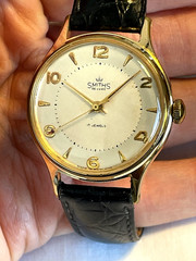 Rare Vintage Gold Plated Smiths De Luxe ft. W10 60466E Mvt. Men’s Dress Watch