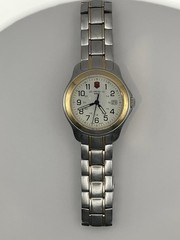 Victorinox Swiss Army Officers Quartz Watch Sapphire Date New 371 Battery