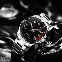 Wrist Watch With Tachometer Peugeot 205 GTI In Steel Vintage Sport Gadget