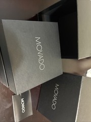 BRAND NEW MOVADO MENS MUSEUM CLASSIC SILVER DIAL STAINLESS STEEL WATCH