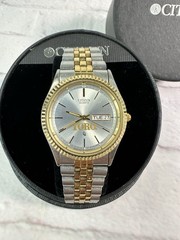 Mens Citizens Toro Gold/Silver Not Tested Wristwatch 460153 Quartz Mov’t