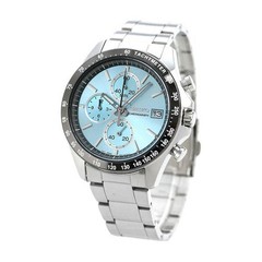 Seiko Selection SBTR029 Spirit Wristwatch Watch Blue Silver Chronograph w/ Box
