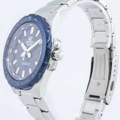 Casio Edifice EFV-120DB-2AVCR Mens Watch Stainless Steel Blue Dial Casual New