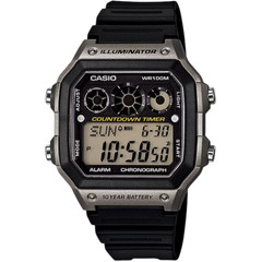 Casio AE1300WH-8AV, Illuminator Watch, Chronograph, Alarm, 10 Year Battery