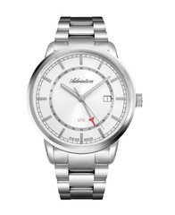 ADRIATICA Men Quartz Casual Watch Classic Dress Silver Dial Waterproof Swiss