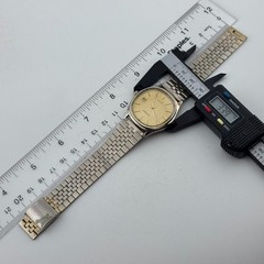 VTG Jupiter Hong Kong Quartz Watch Men Gold Tone Barrel Date Analog New Battery