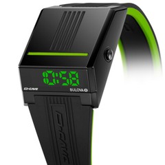 Bulova 98C141 Computron D-Cave Special Edition Quartz Digital LED Display Watch