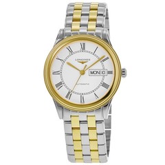 New Longines Flagship Automatic White Dial Two-Tone Men’s Watch L4.899.3.21.7