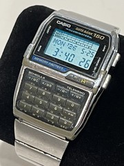 CASIO DBC-1500 Data Bank 150 Digital Calculator Watch Silver – WORKING