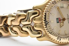 ▶️ TAG HEUER S/el Professional WG1130-0 Quartz Vintage Gold Men’s Watch Swiss