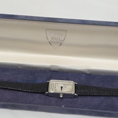 Rare Sutton Quartz 1/10 oz .999 Silver Ingot Watch Japan Movememt Black Band