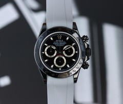 Rolex 116520 Cosmograph Daytona Racing Stealth Bespoke Pure Black Physical Vapor