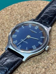 Longines Flagship 4027.4 Hand-Wound Mens Watch Blue Dial Working