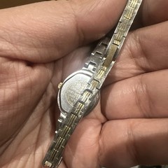 Works VTG IVANA ladies Two Tone Watch New Battery 18mm Fit Big Wrist 7.5in Runs