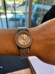 Anne Klein Ladies Crystal Bezel Wrist Watch