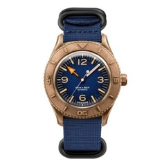 Undone Basecamp Cali Vintage Automatic Bronze Blue Fabric Men’s Watch