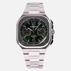 Bell & Ross BR 05 Chrono Green Steel 42mm BR05C-GN-ST/SST New Box & Papers
