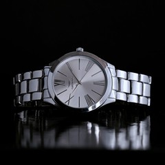 Gianello Metal Mirror Roman Numeral Dial Watch Comes in a Gift Box