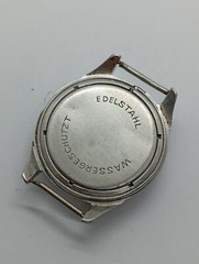 VINTAGE UMF Ruhla Watch Germany Made All Steel Case Only WASSERGESCHHUTZT