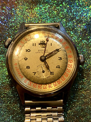 A 1945 HARVEL 36.4mm Date-O-Graph Multi-Guard ALL Original; HUGE Price Drop!