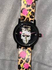 Betsey Johnson Skull watch