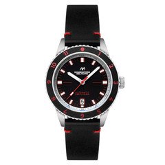 Tropea Automatic Black / Black Leather | Black Dial Wristwatch DD-8026-02