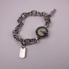 Gucci 107 Charm Bracelet Watch Off White Dial Stainless Steel Woman’s