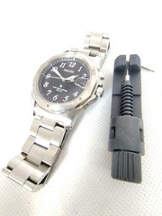 Seiko Brights Titanium 7B22-0AC0 Solar Radio Watch 41.7mm Steel Band